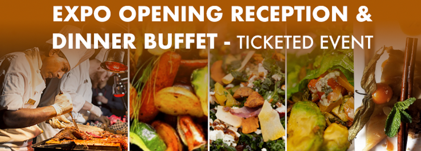 Decorative image for session Expo Opening Reception & Dinner Buffet - Ticketed Event