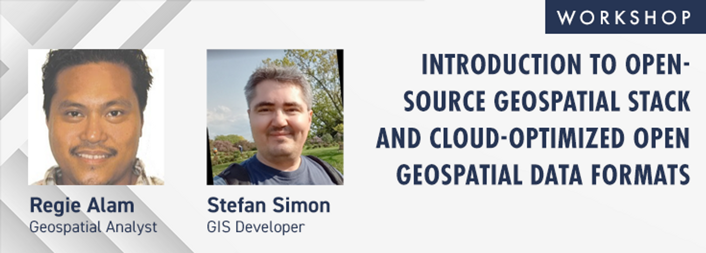 Decorative image for session Introduction to Open-Source Geospatial Stack and Cloud-Optimized Open Geospatial Data Formats