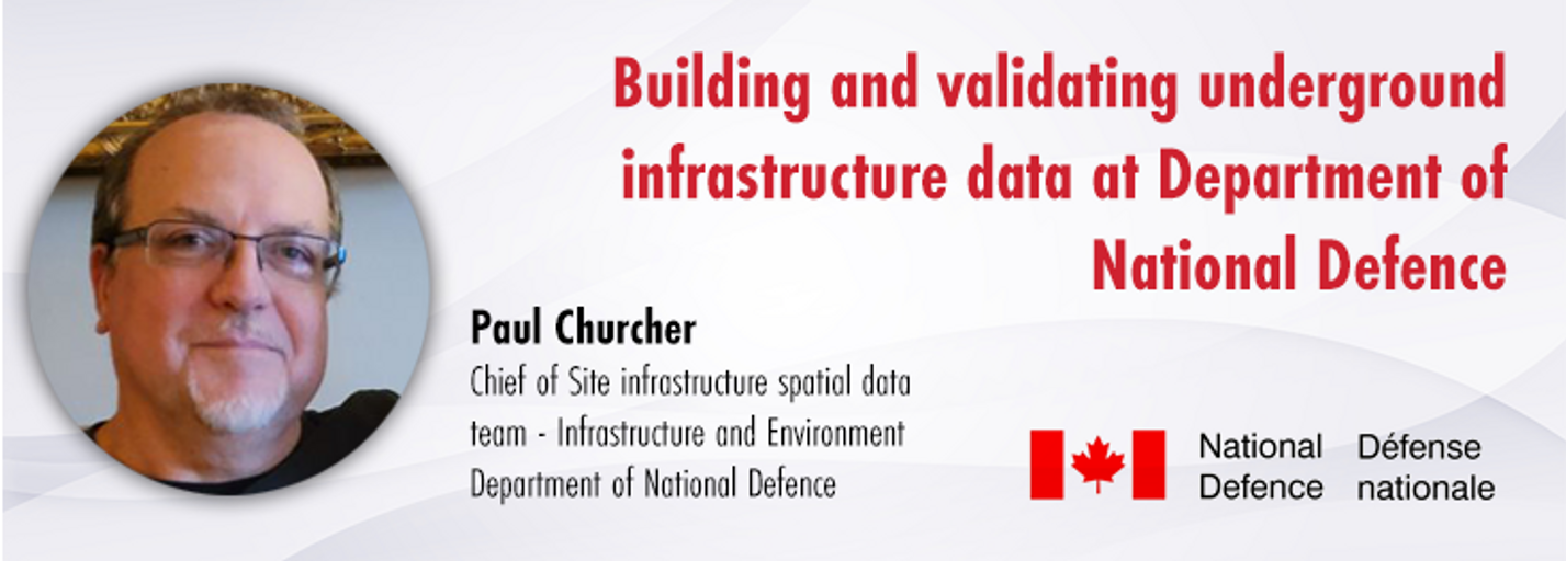 Decorative image for session Building and validating underground infrastructure data at Department of National Defence