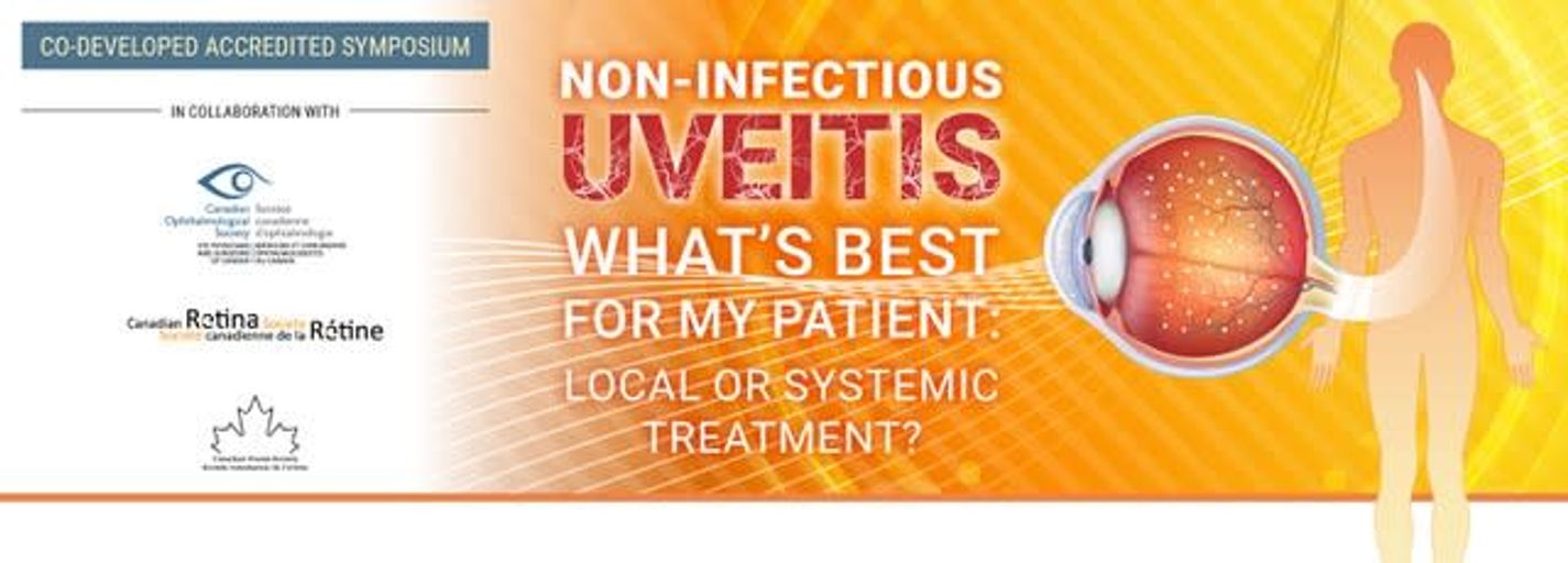 Decorative image for session Uvéite non infectieuse – Quelle est la meilleure solution pour mon patient : traitement local ou systémique?