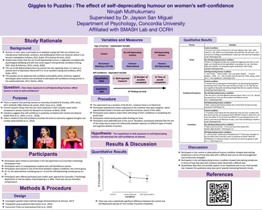 Decorative image for session Giggles to Puzzles: The effect of self-deprecating humour on women’s self-confidence