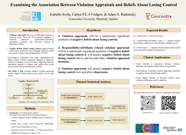 Decorative image for session Examining the Association Between Violation Appraisals and Beliefs About Losing Control