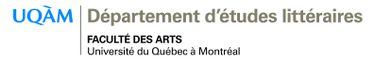 Département d’études littéraires de l'Université du Québec à Montréal